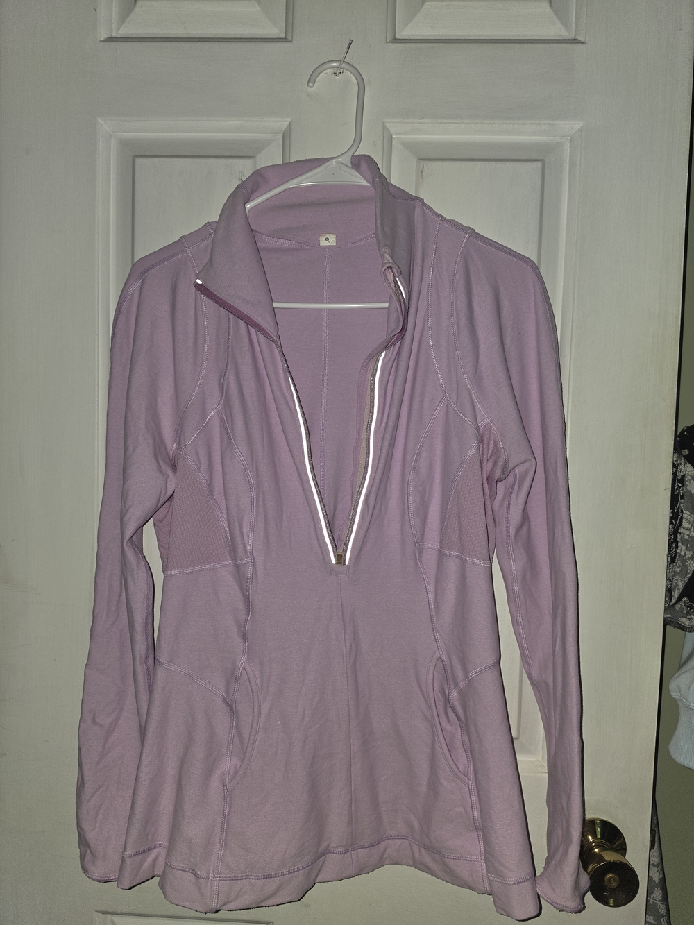 lululemon athletica Lavender Half-Zip Long Sleeve Top